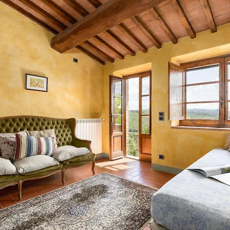 Hébergement de vacances Casa Al Poggio And Chianti View